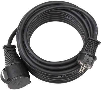Baustellen-Verl&auml;ngerungskabel IP44 25m H07RN-F 3G2,5 schwarz