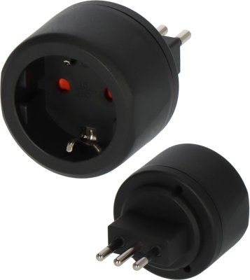 Reisestecker Schutzkontakt => Italien