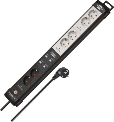 brennenstuhl&reg;Connect Premium-Line WiFi Steckdosenleiste 6-fach (4x schaltbar, 2x permanent) schwarz/lichtgrau 3m&nbsp;H05VV-F 3G1,5