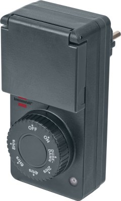 Zeitschaltuhr mit D&auml;mmerungssensor DDT IP44 anthrazit