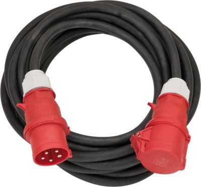 Professional CEE Verl&auml;ngerungskabel IP44 25m schwarz H07RN-F 5G6,0 5-polig 400V/32A