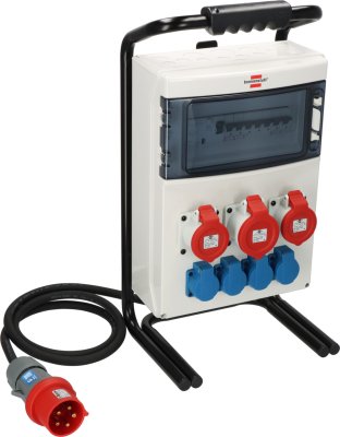 Tragbarer Stromverteiler BSV 4 IP44 2m H07RN-F5G4,0&nbsp;1x32A + 2x16A