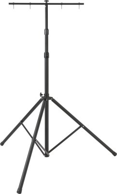 Bau Teleskop Stativ ST 301 schwarz mit Quertr&auml;ger