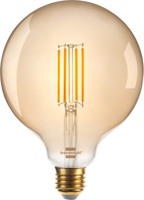 brennenstuhl&reg;Connect WiFi Filament LED Lampe Globe E27, 470lm, 4,9W
