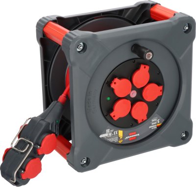 Professional Baustellen-Kabeltrommel mit Powerblock KC 3210 5 IP44, 33+5m H07BQ-F 3G2,5
