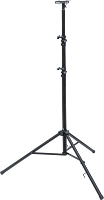 Bau Teleskop Stativ ST 302 schwarz mit Quertr&auml;ger