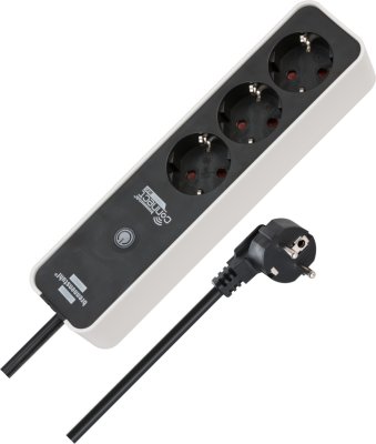 brennenstuhl&reg;Connect Ecolor WiFi Steckdosenleiste 3-fach wei&szlig;/schwarz