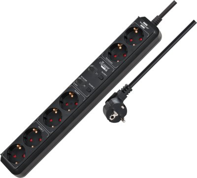 brennenstuhl&reg;Connect Eco-Line WiFi Steckdosenleiste 6-fach 1,5m H05VV-F3G1,5 schwarz