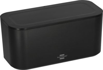 Kabelbox f&uuml;r Steckdosenleisten schwarz
